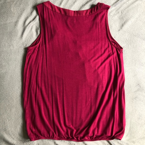 Ann Taylor Loft Maroon Bow 🎀 Tank - Picture 4 of 4